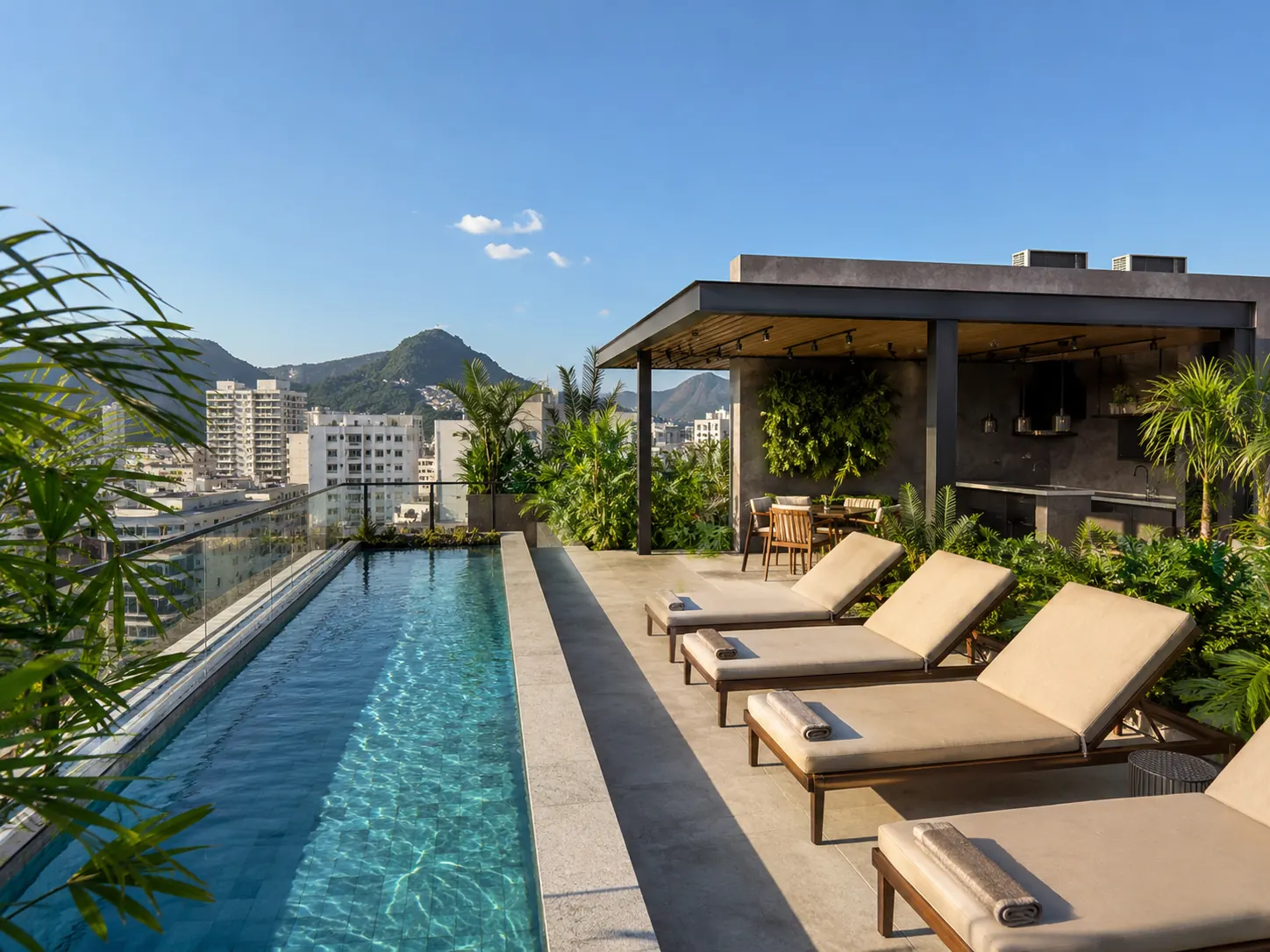 Rooftop com piscina